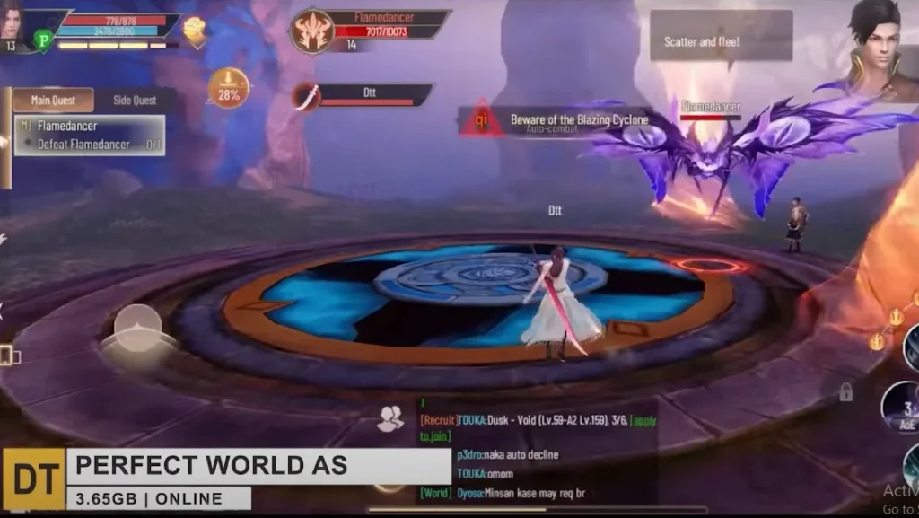 لعبة PERFECT WORLD AS العاب جديدة للموبايل