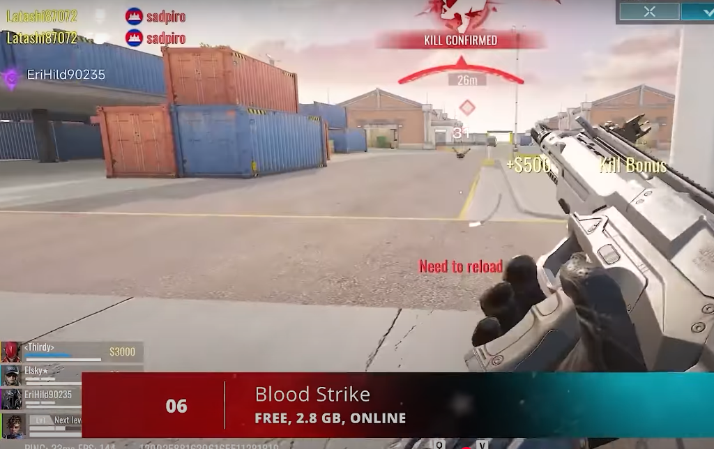 لعبة blood strike العاب اطلاق نار اوفلايت