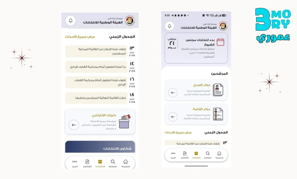 نبذة عن تطبيق الهيئة الوطنية للانتخابات