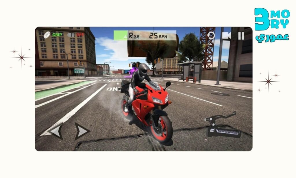 احصل علي لعبه محاكي الدراجات النارية motorcycle simulator