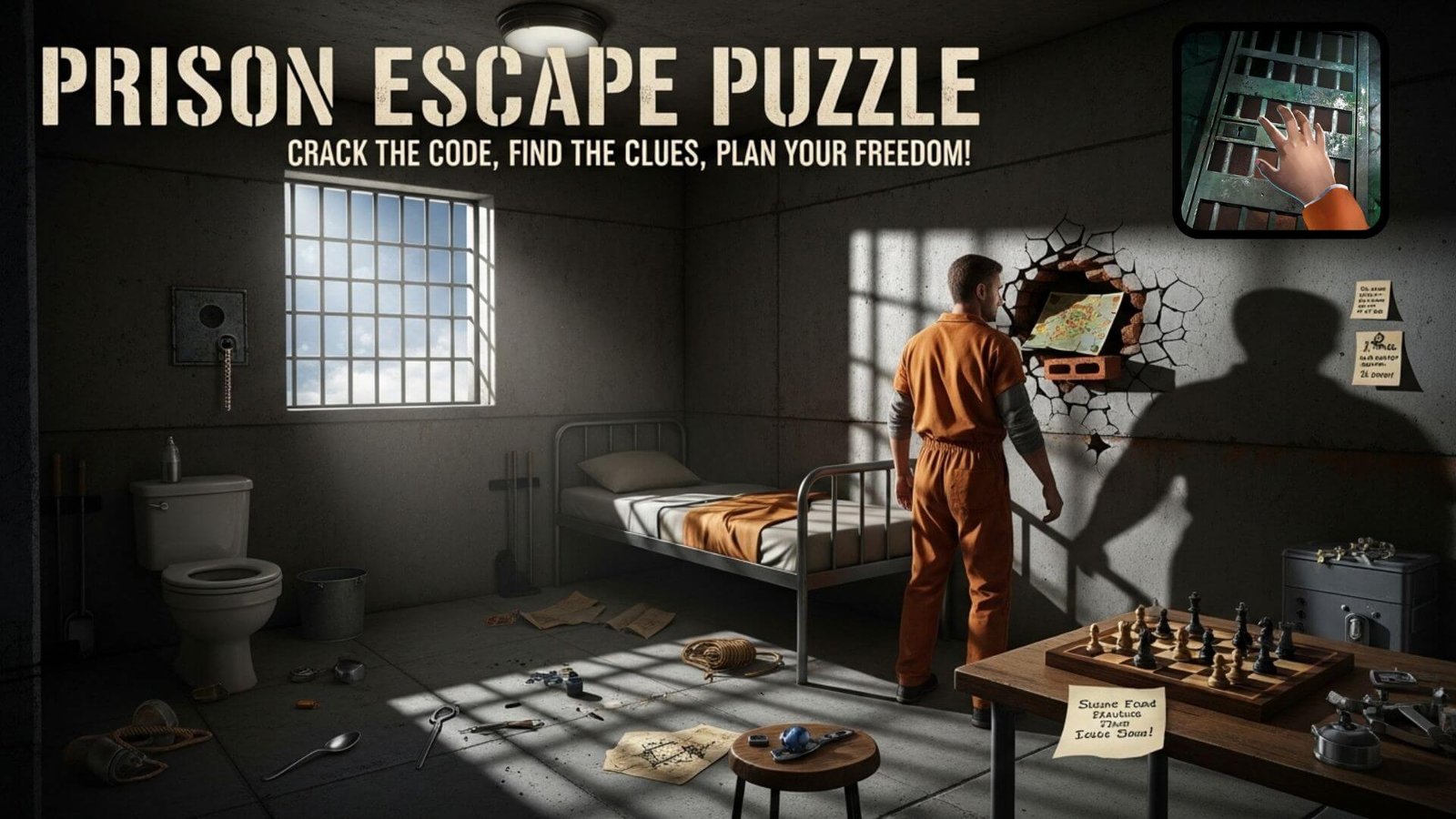 احصل علي لعبة لغز الهروب من السجن للاندرويد والايفون