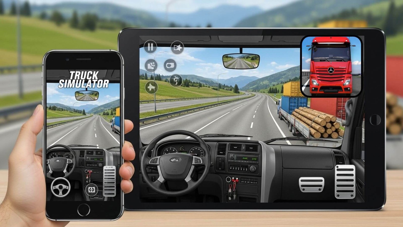 تثبيت لعبة محاكي الشاحنات الدول العربية للموبايل