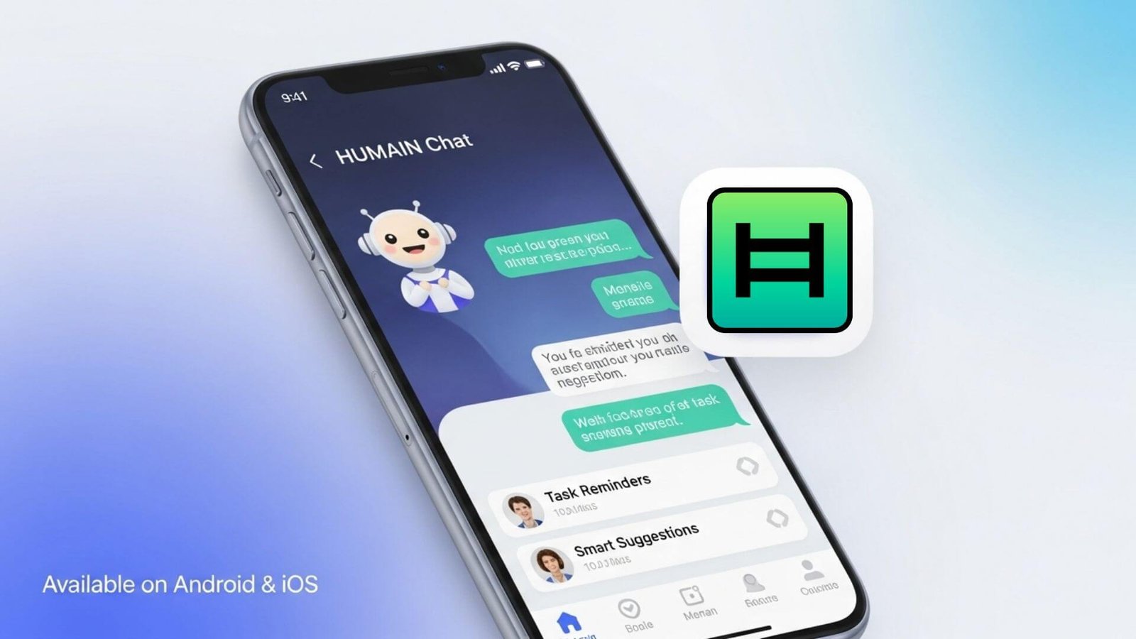 تثبيت تطبيق human ai للاندرويد والايفون