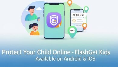 تثبيت تطبيق flashget kids parental control