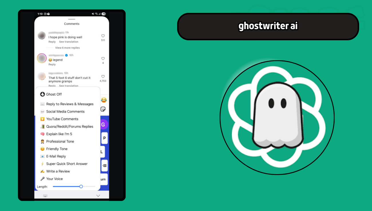 تحميل تطبيق ghostwriter ai للاندرويد والايفون 2026 اخر اصدار