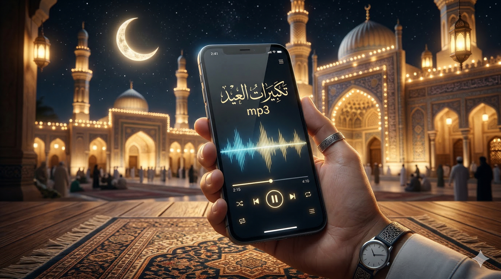 تنزيل تكبيرات العيد الفطر mp3 بصوت جماعي جميل، تحميل تكبيرات العيد من الحرم المكي كاملة mp3 بدون نت، مع تكبيرات العيد mp3 مصر وتكبيرات العيد مكتوبة.