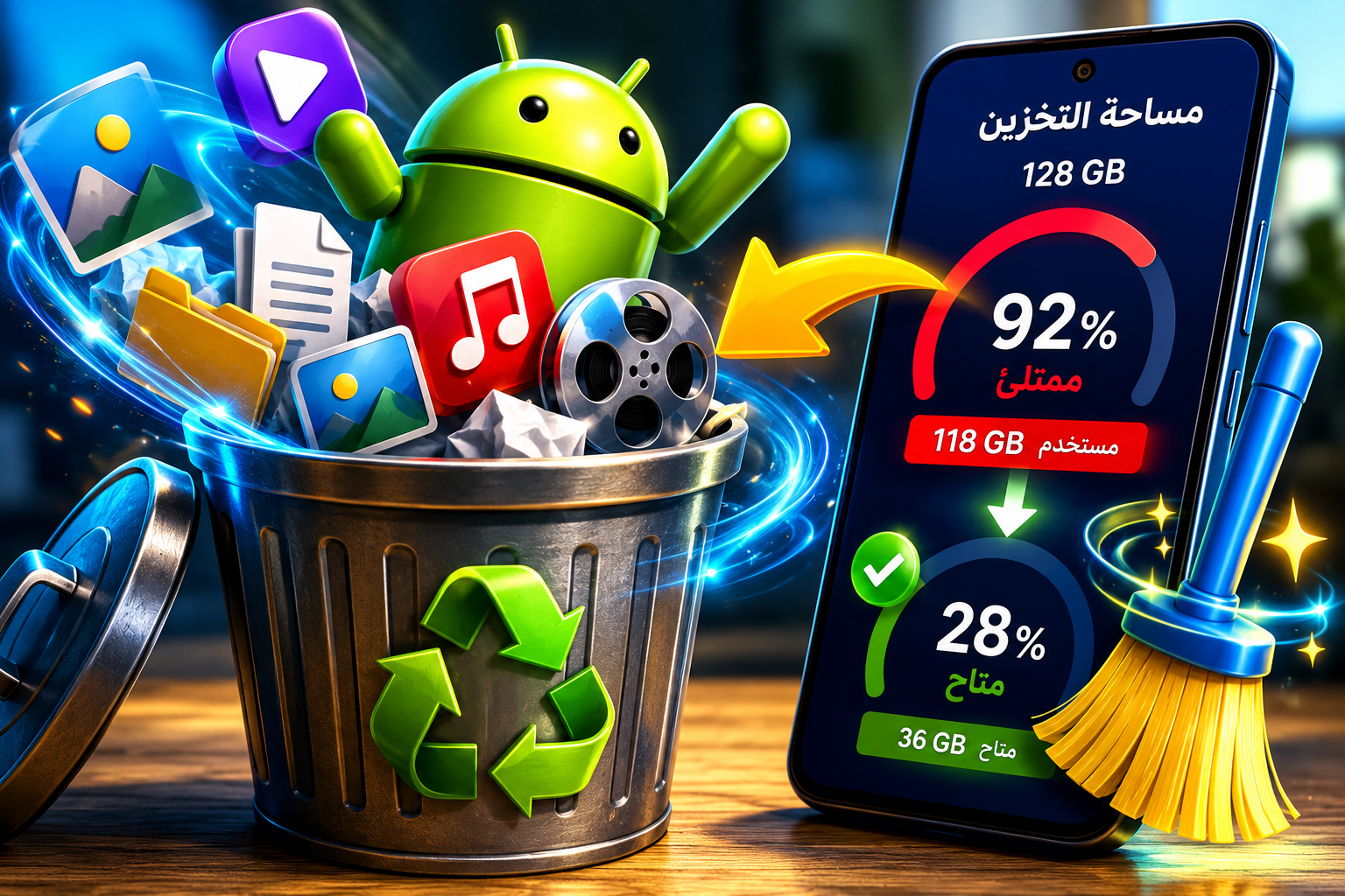 كيف افرغ مساحة التخزين للاندرويد 2026